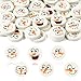 Yopyame 60PCS Winter Snowman Face Mini Erasers for Kids Bulk Assorted Novelty Pencil Eraser Cute Puzzle Erasers Desk Pet Classroom Prizes Student Homework Rewards Gift Filling Winter Party Favors - Image 3