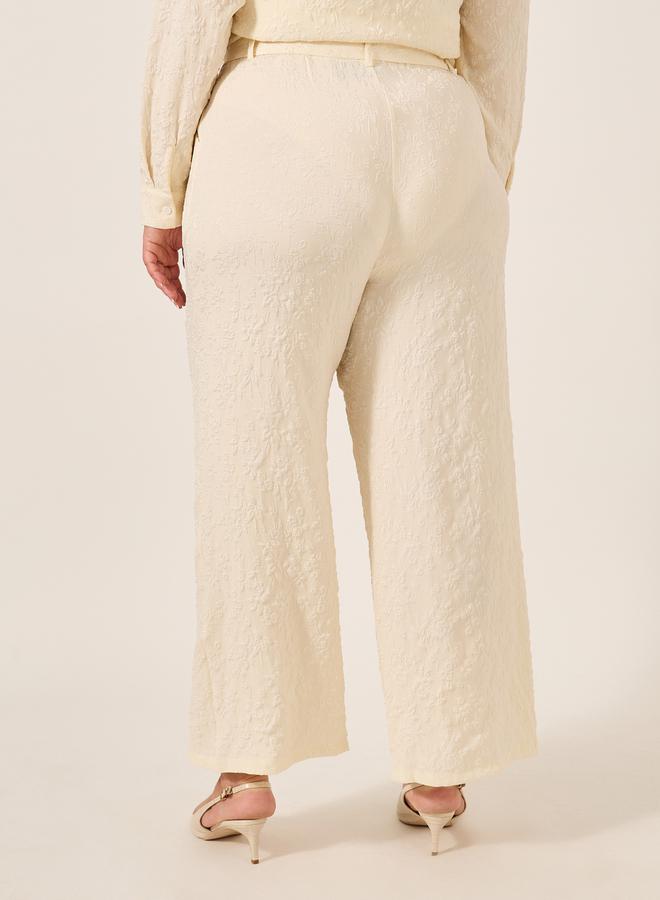 Styli Plus Size Wide Leg Pants with Drawstring  - Image 4
