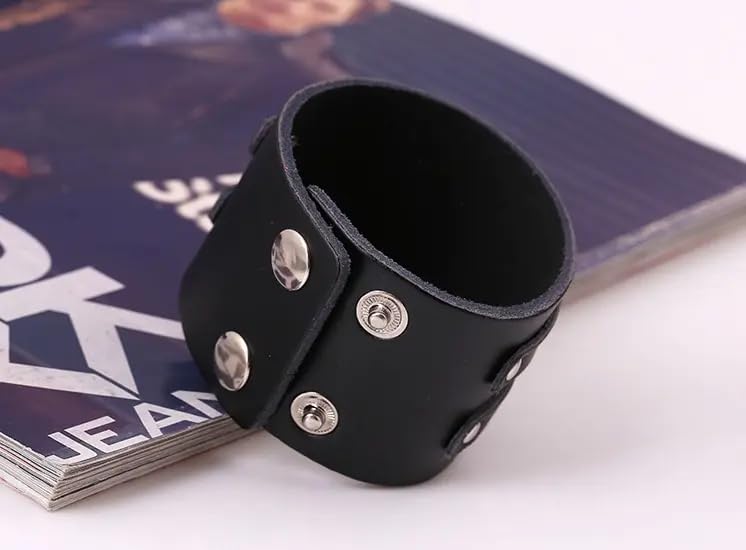 THE MEN THING TWISTBOUND BLACK - Genuine Braided Leather Bracelet Set for Men & Boys (8 inch) - Image 4