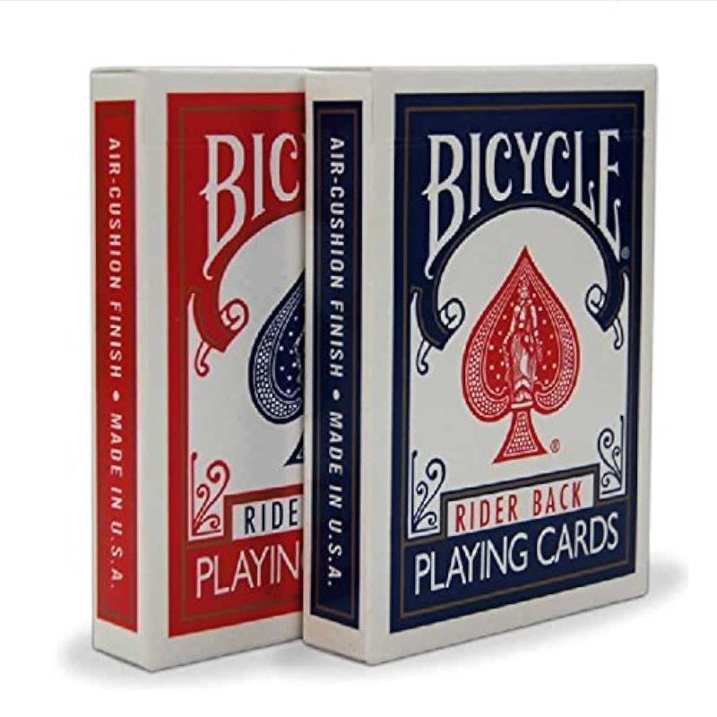 Bicycle 2 Decks Bicycle Rider Back 808 Standard Poker Playing Cards Red & Blue - Image 1