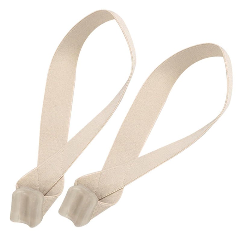 Luxshiny 2 Pcs Toe Valgus Corrector Bunion Splint With Skin Color Strap Small Size Shoe 5-8 Day And Night Wear Toe Separator - Image 2
