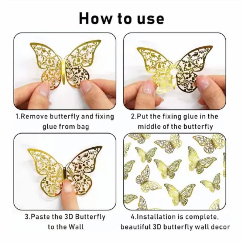 FOOGAA Luxurious Birthday Decorations Kit with Pink, Baby Pink, and White Balloons and 3D Butterflies - 78 Pieces for Stunning Celebrations - Image 3