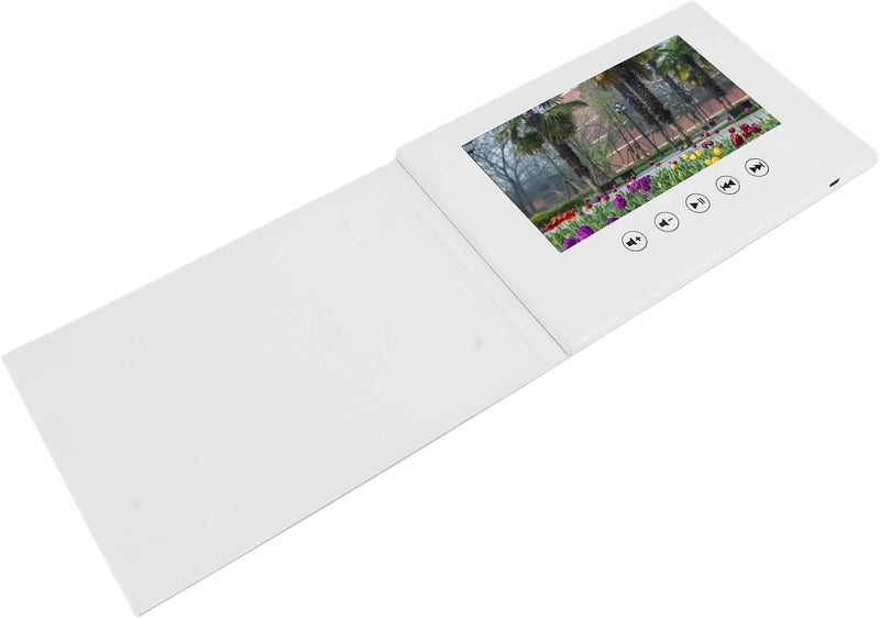 Video Greeting Card with LCD Screen, Electronic Greeting Card A5 Size 128M Memory - HD Video Playback, Picture Support, Ideal for Wedding Songs Video Card and Christmas Cards (7 Inch 1500mAh Li Ion Battery) - Image 2