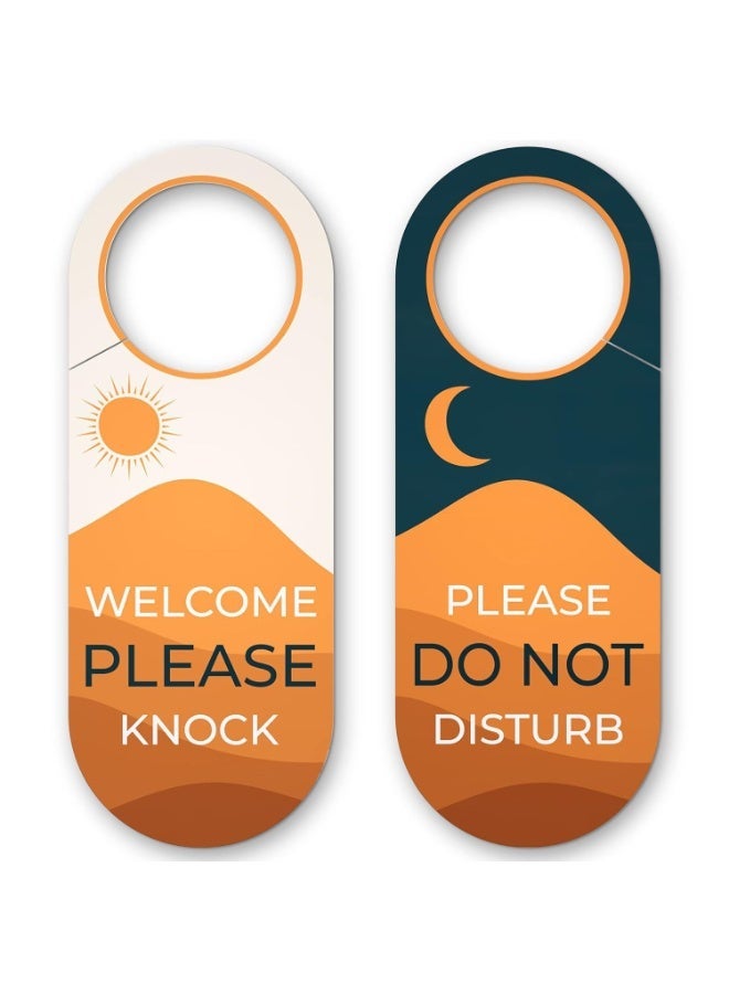 Double-Sided Door Hanger, Do Not Disturb & Welcome Please Knock Sign for Home & Hotel - Image 2