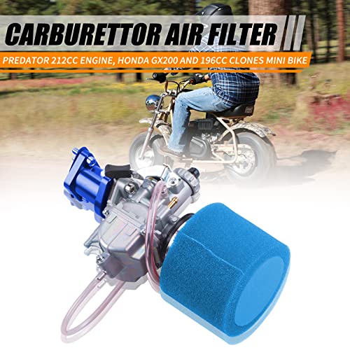 ORAEVY VM22 Racing Performance Carburetor Carb Mainfold Intake Pipe Air Filter Fit For Predator 212cc GX160 Honda GX200 CT200U 196cc KT196 Clones Go Kart Mini Bike Race Kart (Blue) - Image 5