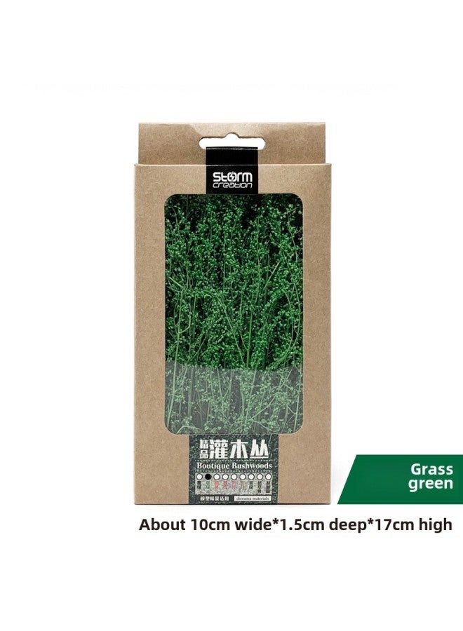 Premium Shrubbery Scene Model Tree Ground Platform Material Thorny Soldier Dry Branch Modification Piece Toy/architecture Model-Color:Grass Green  - Image 1