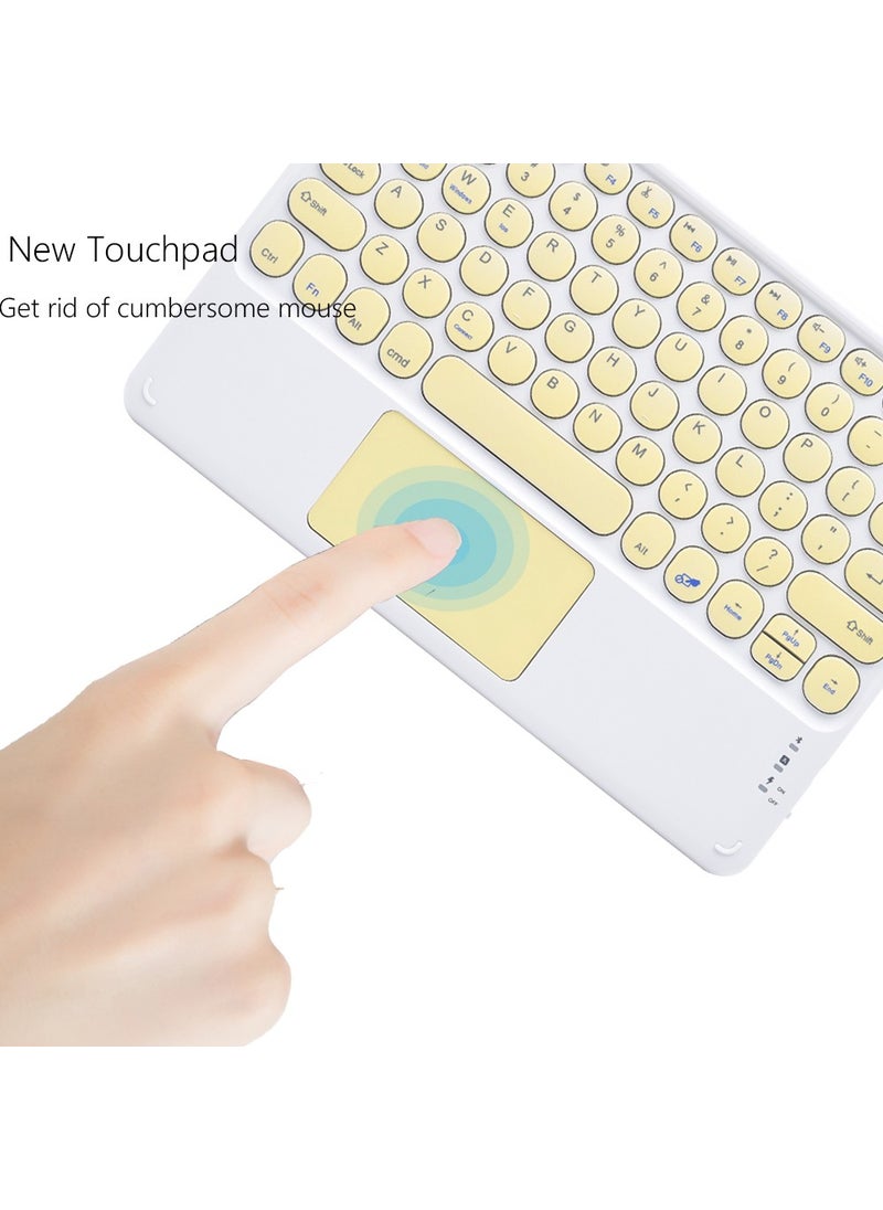 TahTicMer - Samsung Galaxy Tab S T800 T805 T807 Bluetooth Keyboard Touchpad Wifi Wireless Q Keyboard 10.5 Inch - Image 1