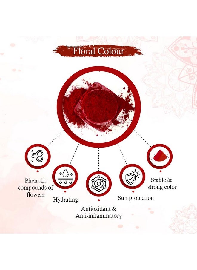 Keya Seth Aromatherapy Keya Seth Aromatherapy 100% Natural Dust Sindoor Maroon With Herbs Extracts & Floral Pigments Kumkum, No Side Effects & No Hair Fall -3Gm  - Image 4