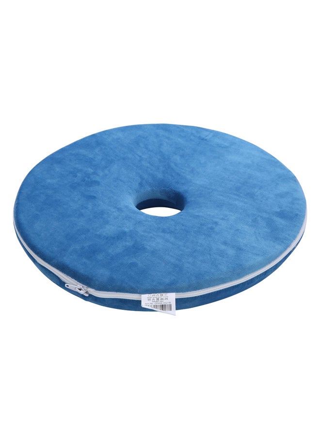 AL SANIDI - Medical pillow with memory foam filling, Donut Shape Memory Foam Seat Cushion, Blue, Size 40 Cm - Image 1