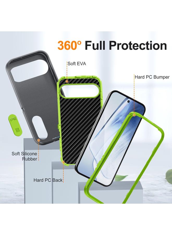 S-TOP Case For Google Pixel 9 Pro Rugged PC + Silicone Phone Case with Holder - Image 4