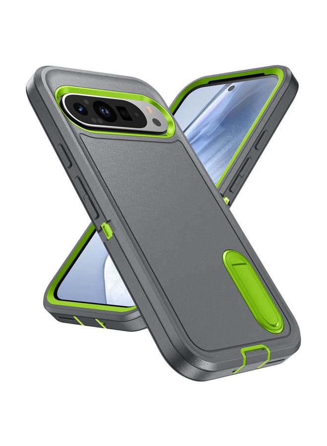 S-TOP Case For Google Pixel 9 Pro Rugged PC + Silicone Phone Case with Holder - Image 2