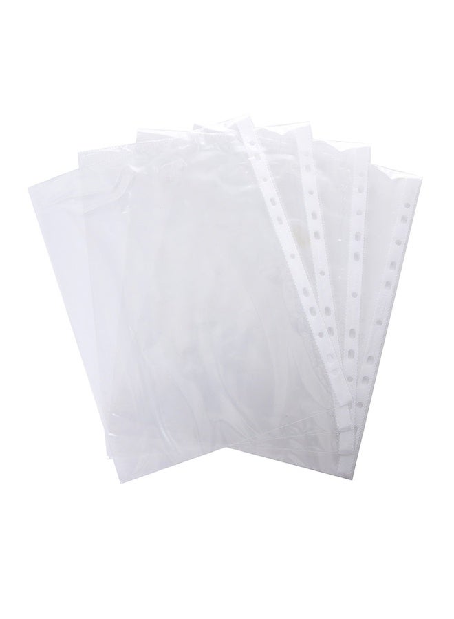 PRIMA Clear 100-Pack A4 Sheet Protectors for Documents, Acid-Free PVC-Free Polypropylene 0.05 mm, Top-Load | Pre-Punched 11-Hole A4 for 3-Ring Binders sheet protector a4 - Image 2