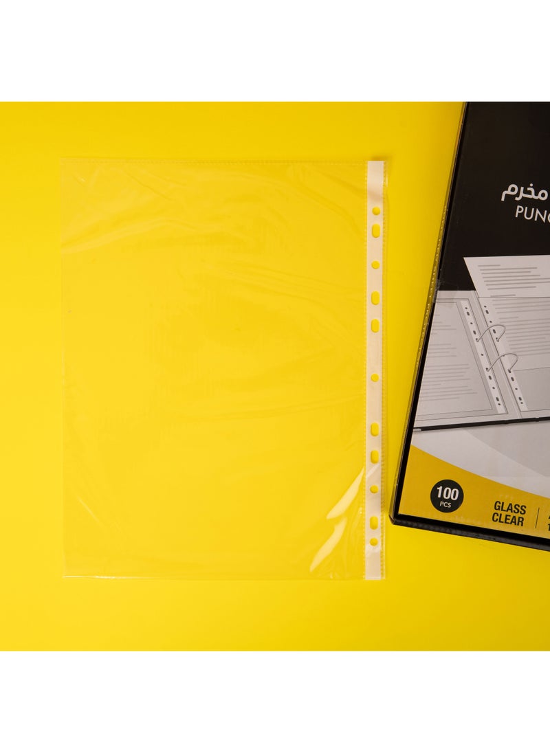 PRIMA Clear 100-Pack A4 Sheet Protectors for Documents, Acid-Free PVC-Free Polypropylene 0.05 mm, Top-Load | Pre-Punched 11-Hole A4 for 3-Ring Binders sheet protector a4 - Image 4