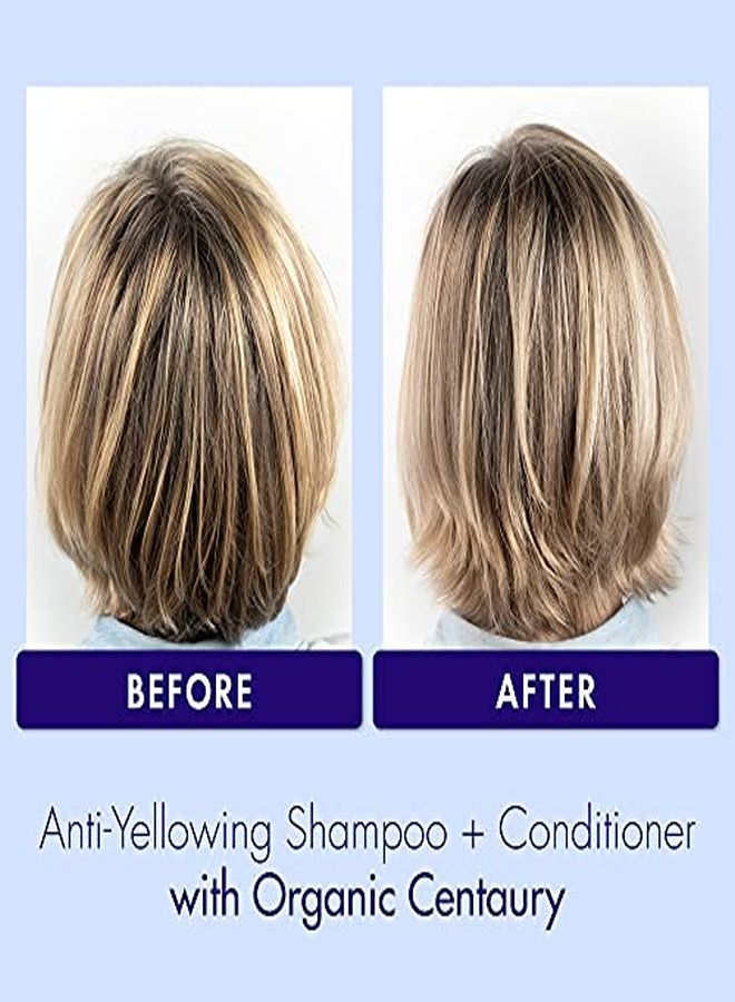 Klorane Plantbased Purple Conditioner With Centaury Brightens Blonde Gray Or White Hair Neutralizes Unwanted Yellow And Copper Tones Paraben Silicone And Sulfate Free 67 FlOz - Image 3