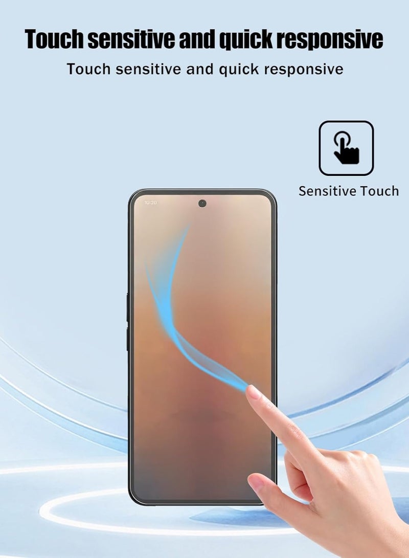 عام واقي شاشة متوافق مع Nothing Phone (4a) 2026، [طبقَة 2+2] واقي شاشة وواقي عدسة الكاميرا، زجاج مقسى بصلابة 9H عالي الوضوح مقاوم للخدش وخالٍ من الفقاعات. - Image 4