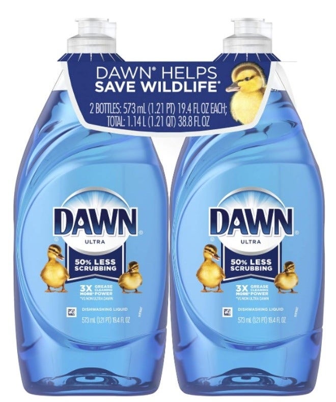 دون سائل غسيل الأطباق داون ألترام صابون، الرائحة الأصلية، 19.4 أونصة سائلة (حزمة من قطعتين) - Image 1