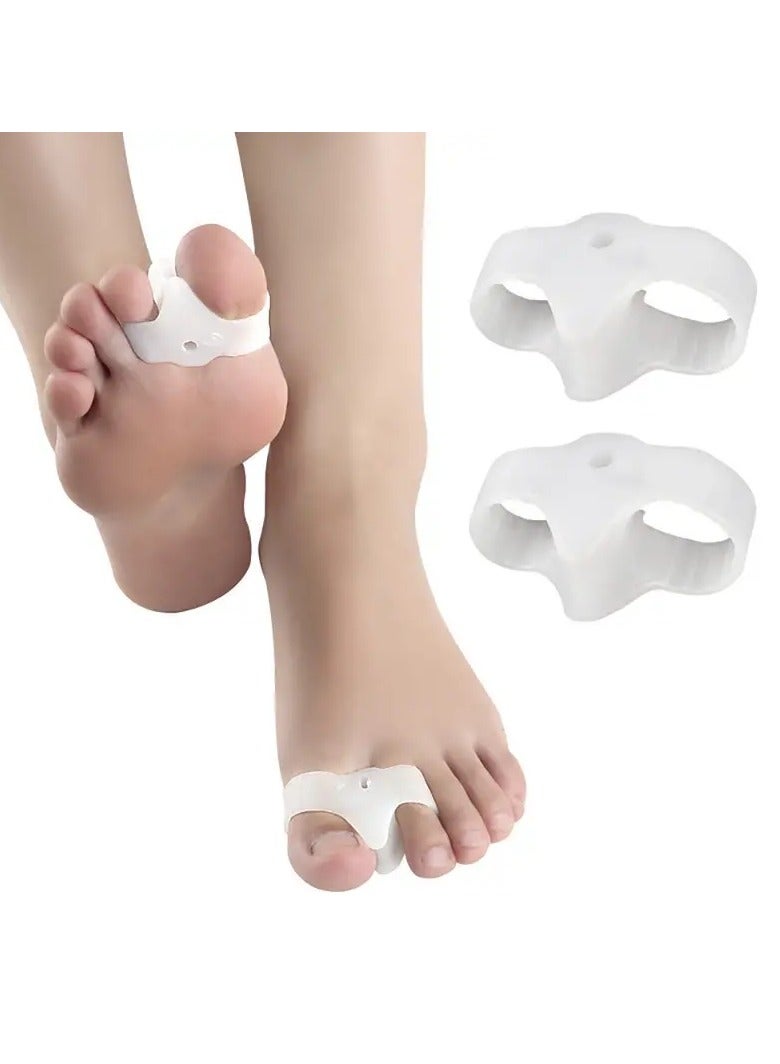 ORiTi 2 pcs Silicone Toe Separator Hallux Valgus Bunion Corrector Toe Protector Foot Thumb Straightener Toe Correction Foot Care Tools - Image 1