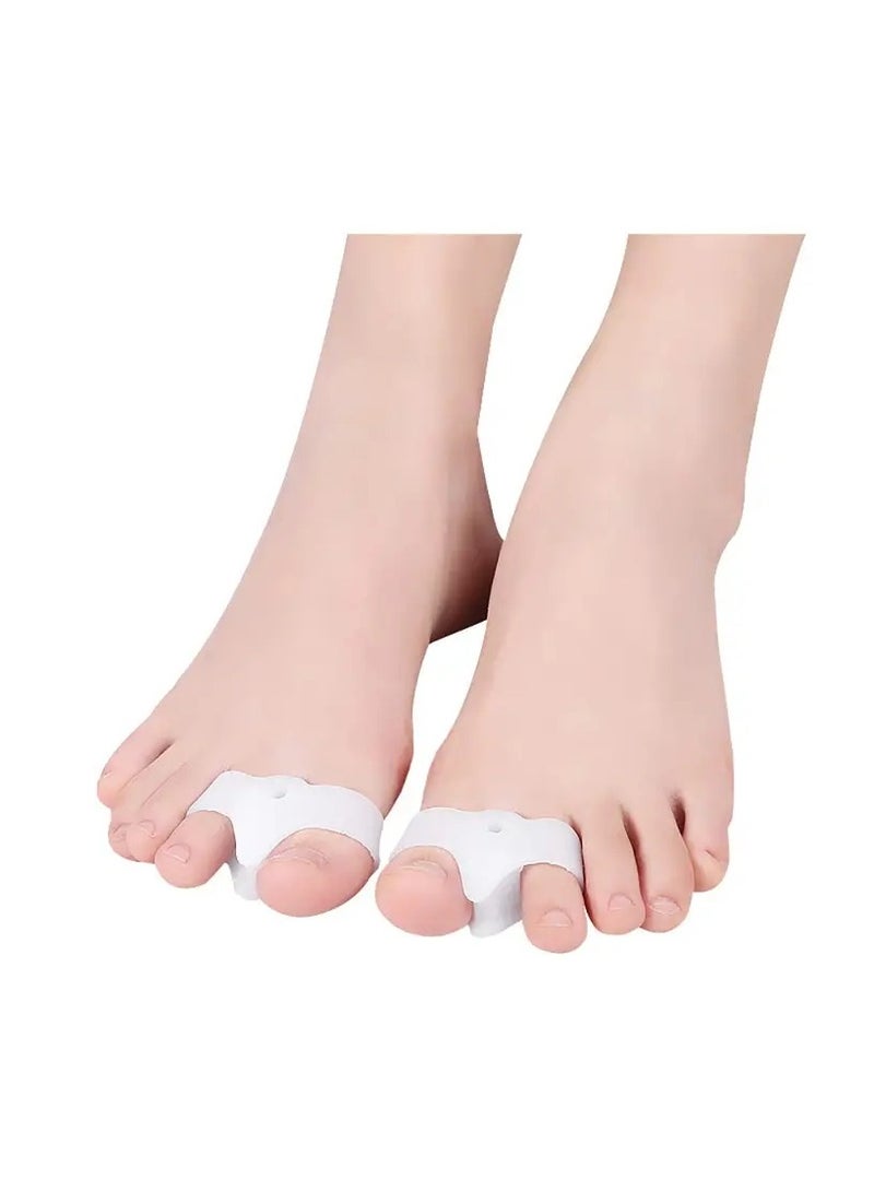 ORiTi 2 pcs Silicone Toe Separator Hallux Valgus Bunion Corrector Toe Protector Foot Thumb Straightener Toe Correction Foot Care Tools - Image 2