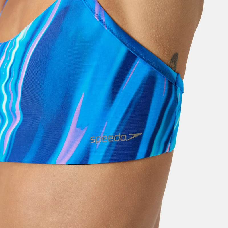 speedo Blue Women's Printed Racerback Swimming Top for Women | Best Price UAE