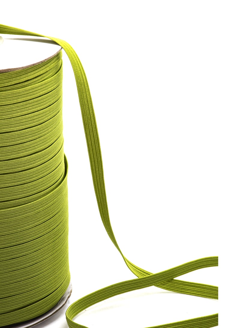 Premium Elastic Band - 6mm, 144 Yards Roll - Light Olive Green - Ideal for Sewing and Crafting - Image 2