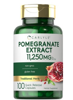 CARLYLE Pomegranate Extract 11250mg 100 Capsules 