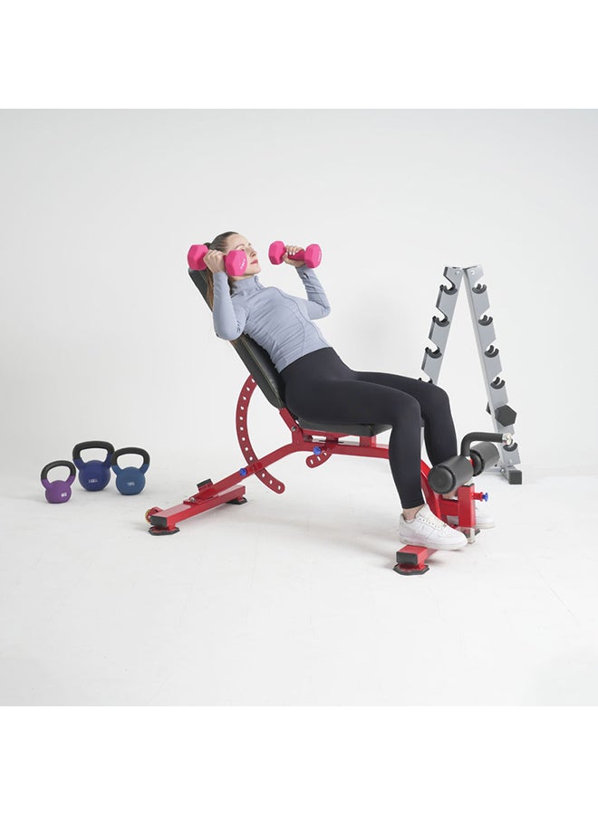 Marshal Fitness Commercial Multi-Function Adjustable Bench, Strength Training Equipment, 13 Backrest Adjust Levels, 4 Seat Adjust Levels, Max Weight Capacity 150kg - Image 2