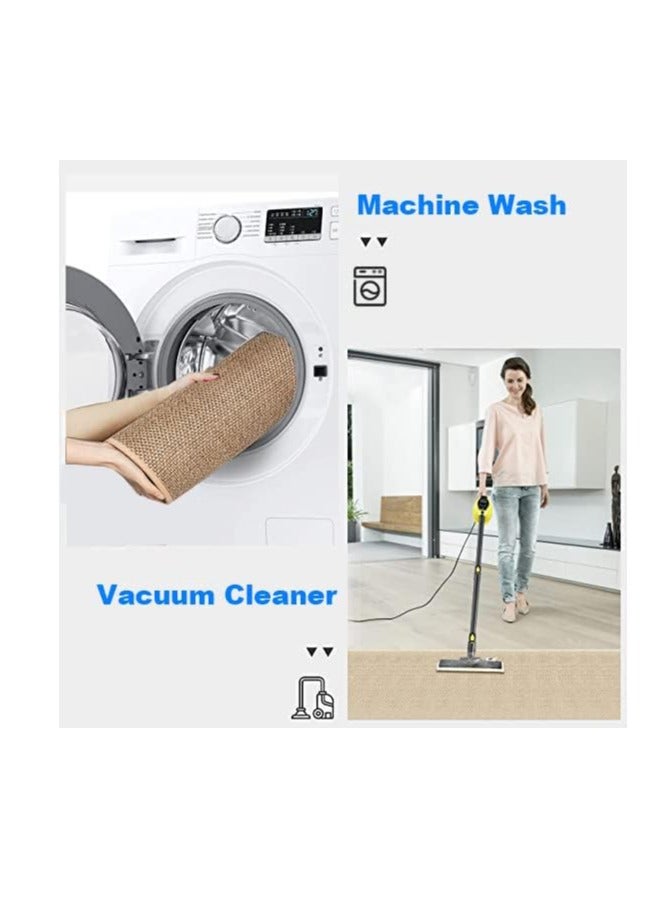 Scrolls Kitchen Rugs and Mats Washable [2 PCS] Non-Skid Natural Rubber Kitchen Mats for Floor Runner Rugs Set for Kitchen Floor Front of Sink, Hallway, Laundry Room 44cm*75cm+44cm*120cm - Image 5