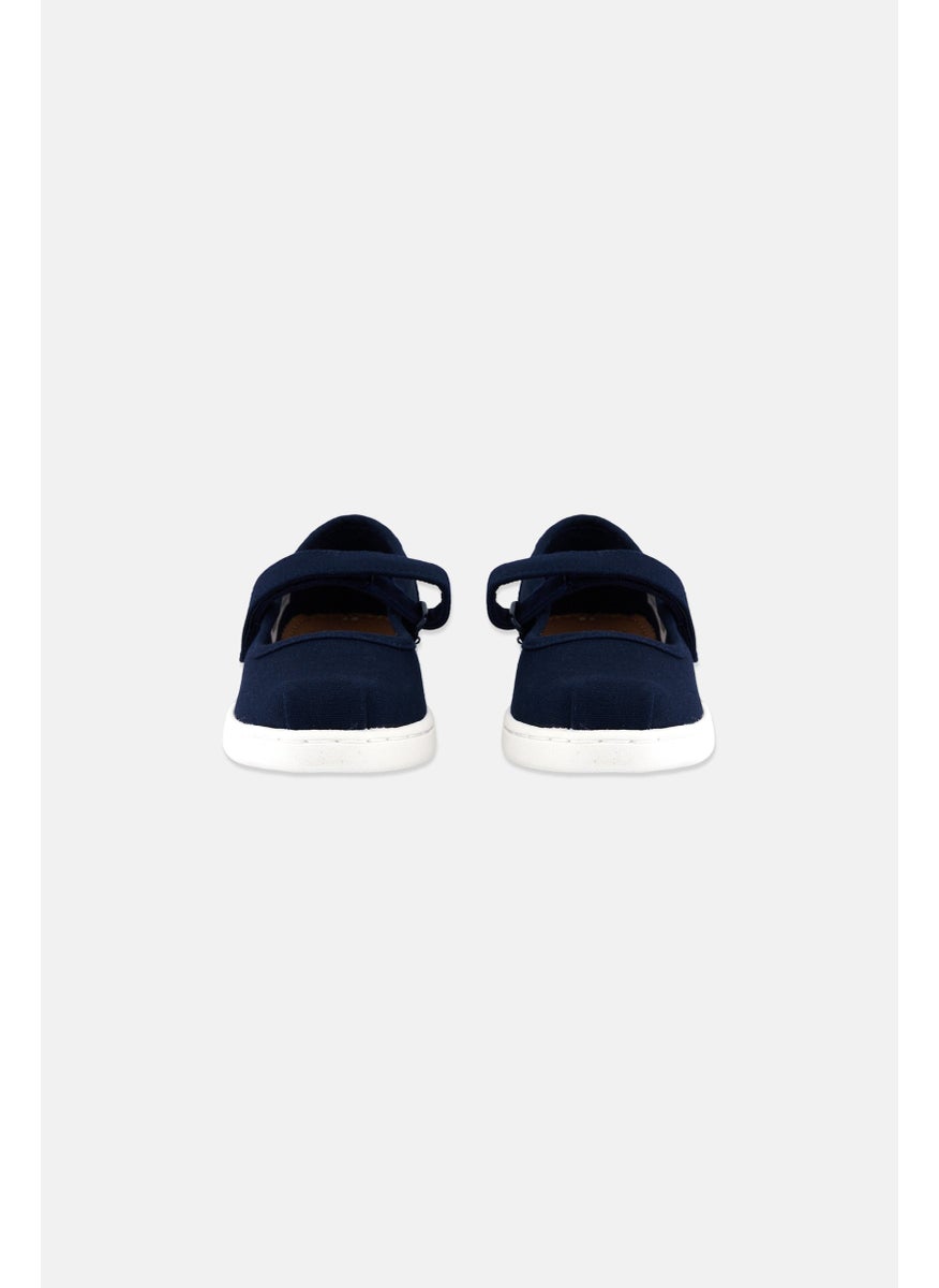 TOMS Toddlers Girl Mary Jane Velcro Casual Shoes, Navy  - Image 2