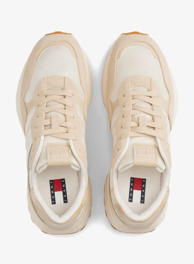 TOMMY JEANS Beige Cleated Runner for Women | Best Price UAE