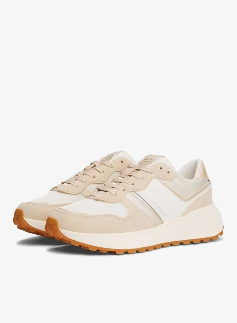 TOMMY JEANS Beige Cleated Runner for Women | Best Price UAE