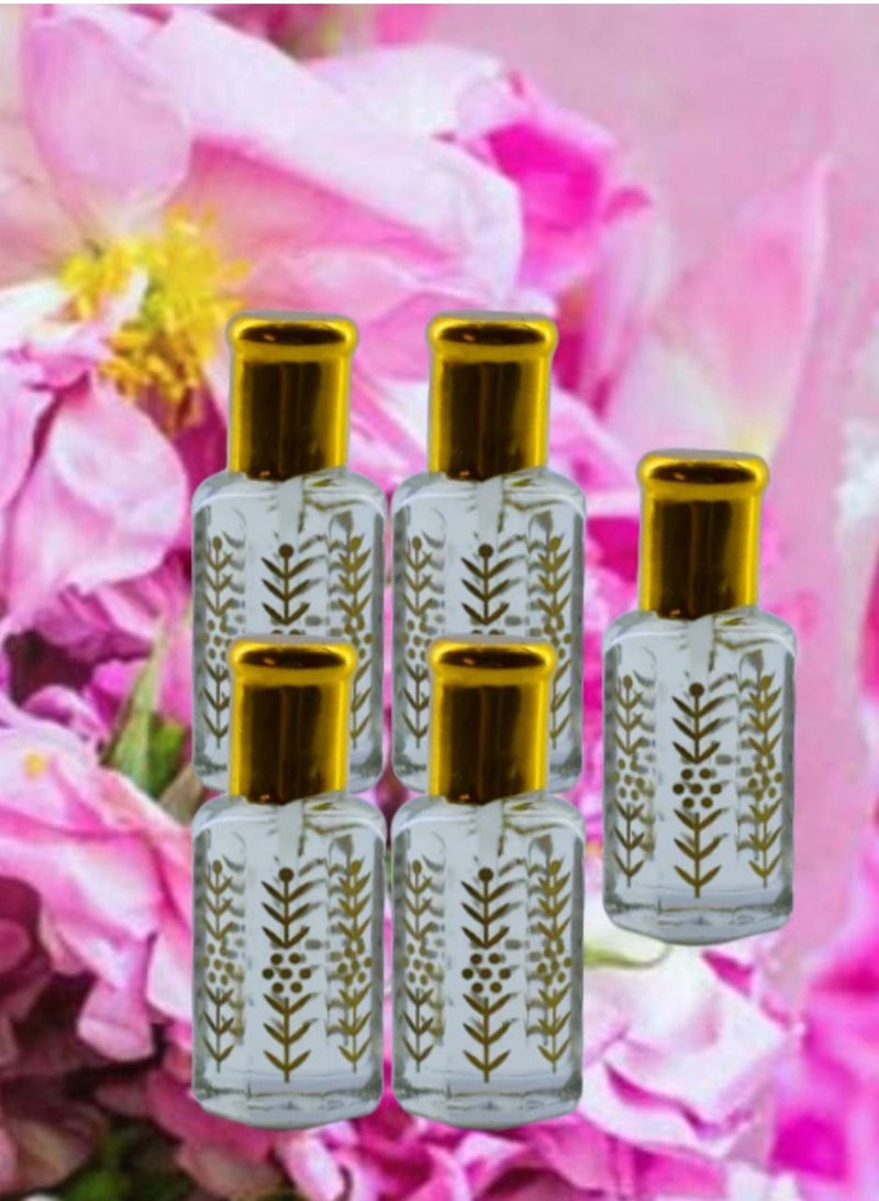 5 Pieces Natural Istanbul Flower Fragrance Perfume Oil 12 Ml