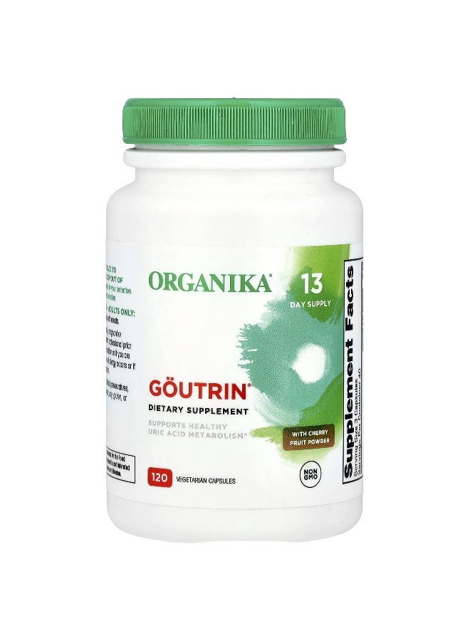 Organika, Goutrin® with Cherry Fruit Powder, 120 Vegetarian Capsules - Image 1
