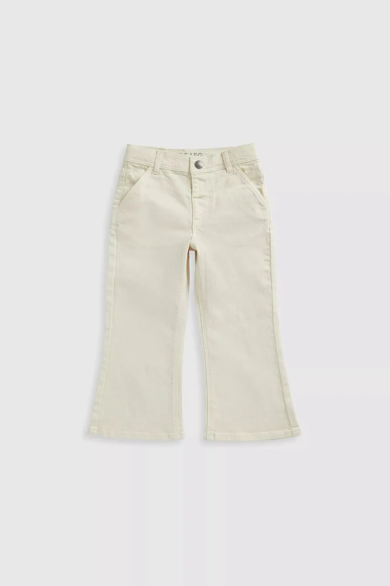mothercare Ecru Wide-Leg Jeans