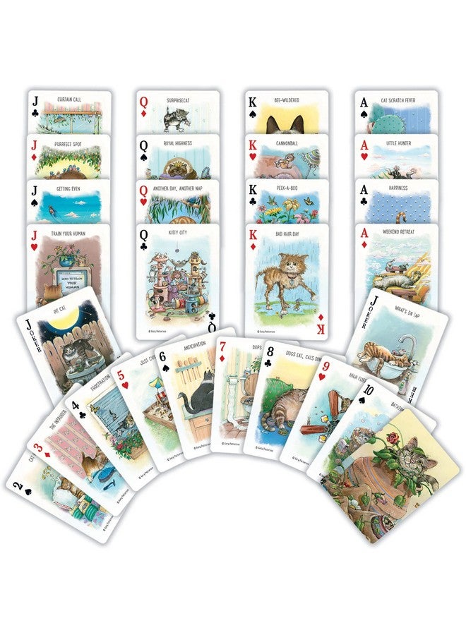 MasterPieces MasterPieces Officially Licensed Cats Playing Cards - 54 Card Deck for Adults - Image 2