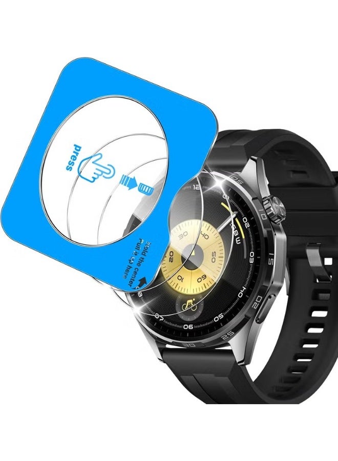 2 Pack Screen Protector for Huawei Watch GT 4 46mm, with Auto-Alignment Installation Kit, HD Scratch-Resistant Tempered Glass Screen Protector for Huawei Watch GT 4 46mm - Image 1
