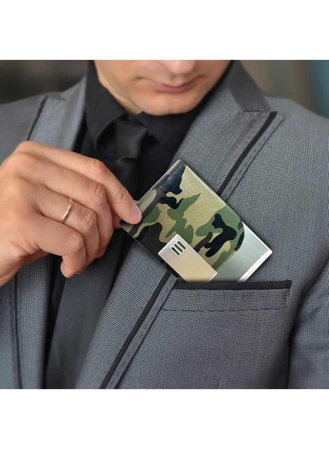 OFIXO Credit Card Holder Protector Stainless Steel Credit Card Wallet Slim Metal Credit Card Case for Women or Men (Military) - Image 4