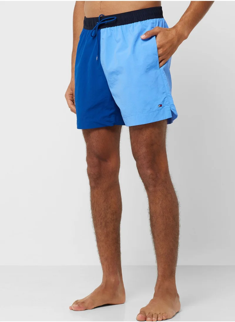 TOMMY HILFIGER Color Block Drawstring Swim Shorts