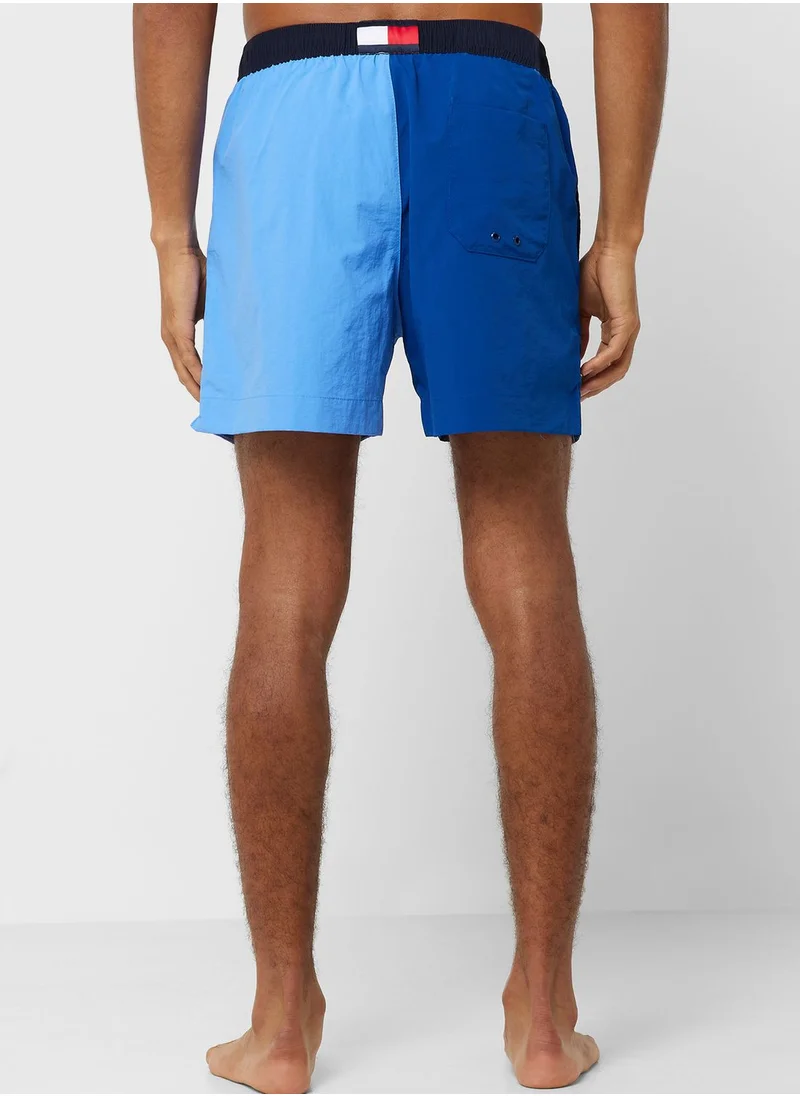 TOMMY HILFIGER Color Block Drawstring Swim Shorts