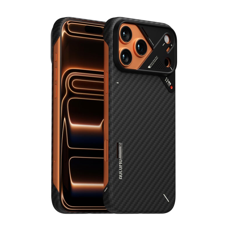 Aulumu A17 Aramid Fiber iPhone 17 Pro Case | 1500D Ultra Slim Woven | CoolHyper Real Cooling | Compatible with MagSafe - Image 1