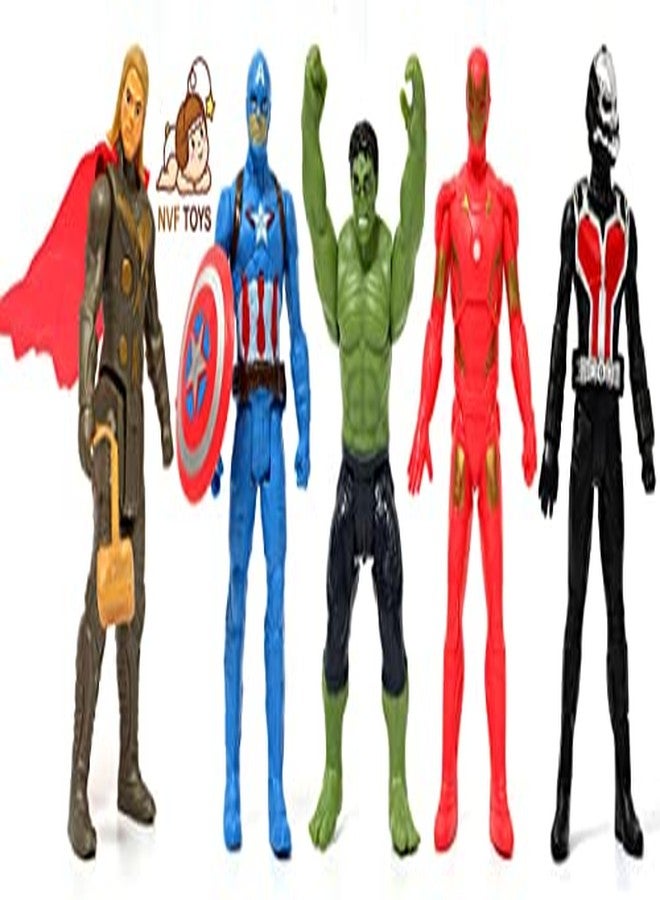 NVF Toys Action Justice Super Heroes Figures Toys Play Set for Kids with LED Light for Children Kids Ages 4 and Up - 14-cm - Image 1