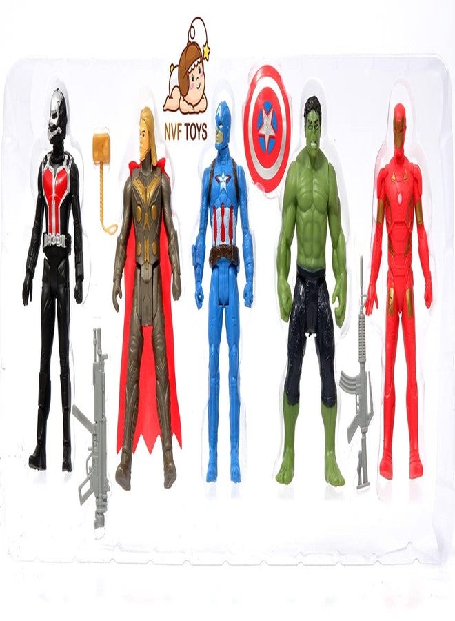 NVF Toys Action Justice Super Heroes Figures Toys Play Set for Kids with LED Light for Children Kids Ages 4 and Up - 14-cm - Image 3