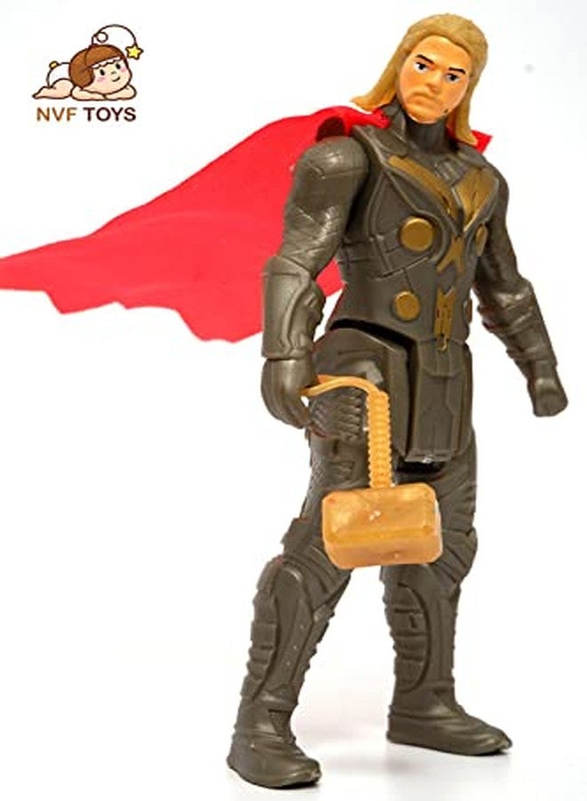 NVF Toys Action Justice Super Heroes Figures Toys Play Set for Kids with LED Light for Children Kids Ages 4 and Up - 14-cm - Image 4