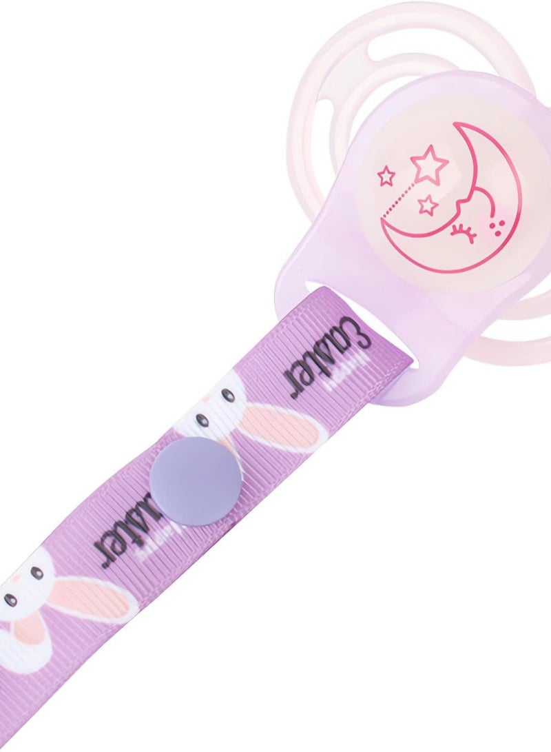 Silicone Dummy Clips Adapter, 6 pcs Baby Pacifier Chain with 6 pcs Adapters, Silicone Ring Adapter, Baby Pacifier Holder Soother Clip Chain Straps - Image 5