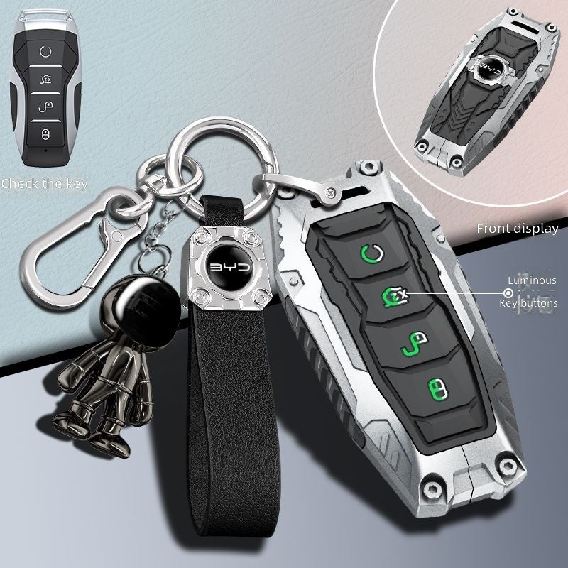 بي واي دي غلاف مفتاح من سبائك الزنك من Stylbo لسيارات BYD هان، دولفين، سيغول، سونغ بلس DM-i، يوان بلس، تانغ، سونغ برو، تشين بلس - Image 1