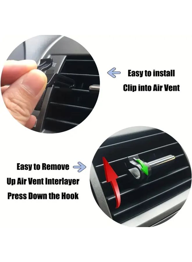 Black Car Seat Back Organizer with Air Vent Phone Holder and Storage Pouch - Image 5