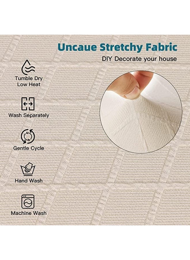 Street27 Polyester Bench High Stretch Slipcover Dining Room Bench Seat Cushion Cover Beige - Image 3