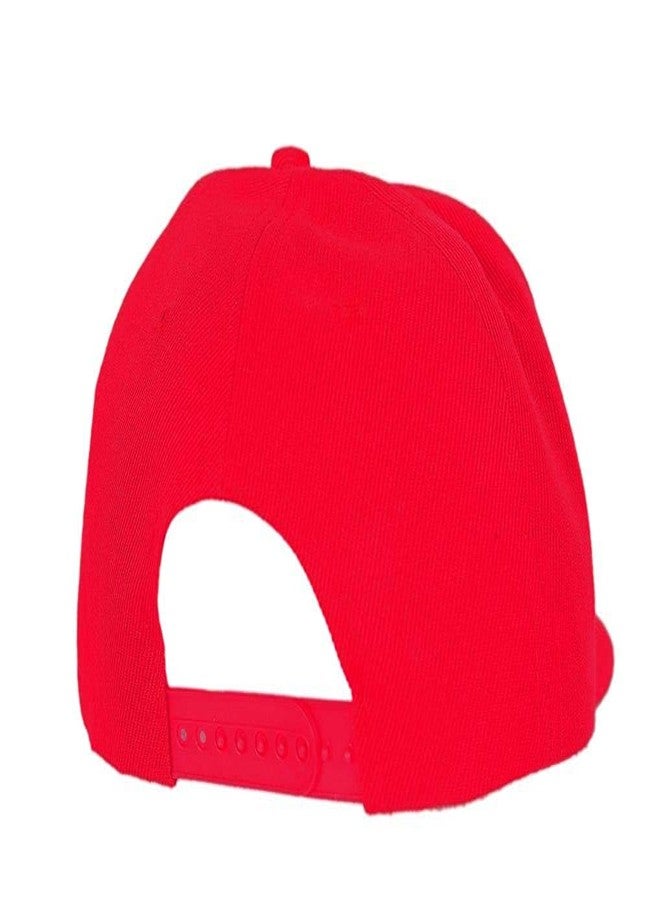 V3E Red Cap for Girl/Snapback Cap/Baseball Caps/Hip Hop Cap - Image 2