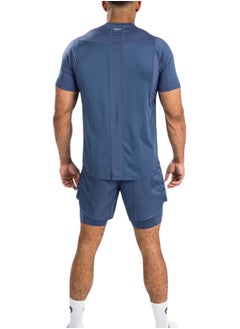 VENUM VENUM ATTACK MENS DRY-TECH T-SHIRT NAVY BLUE  - Image 3