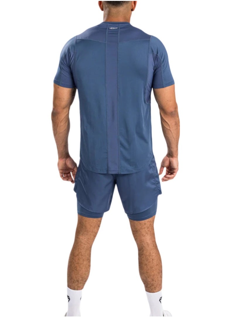 VENUM - VENUM ATTACK MENS DRY-TECH T-SHIRT NAVY BLUE - Image 1