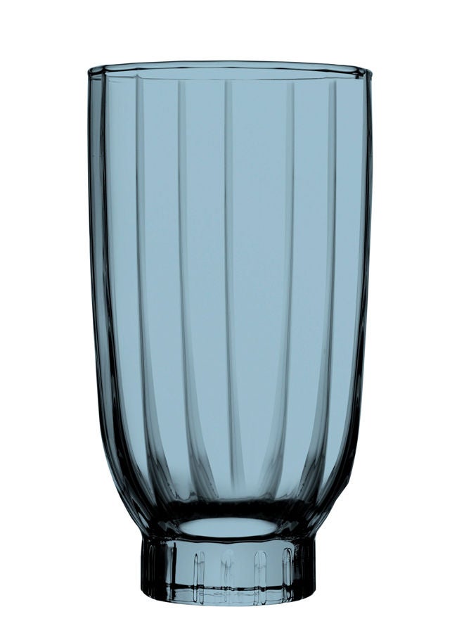 Pasabahce 6 Piece Amore Highball Glass Set 400cc 13 1/4oz Turquoise - Image 1
